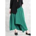 Classy green Fashion Ideas elastic waist asymmetric pants